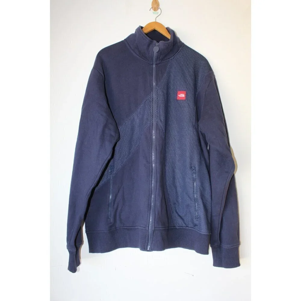 The North Face Men's Jacket Size XXL Blue Long Sleeves Full Zip Pockets Winter